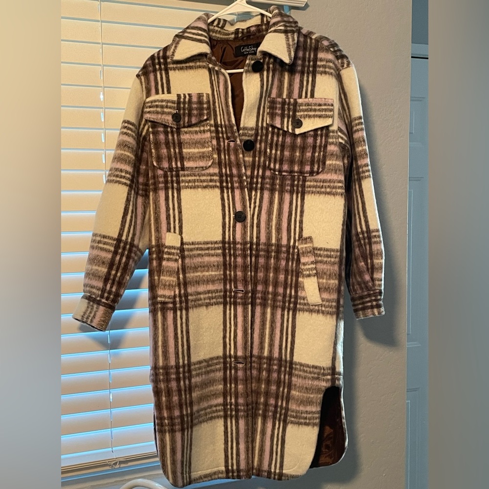Faux Wool Shacket XXS